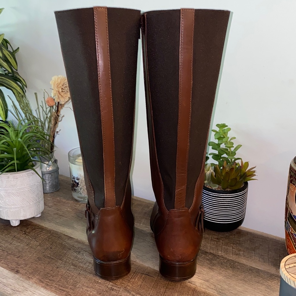 Clarks Plaza Pilot Tall Riding Boots Just Below the Knee Size 11 - Picture 11 of 16